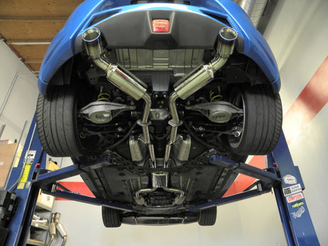 Échappement Cat-Back double SS 60 mm Injen 09-20 Nissan 370Z avec tuyau en X résonant intégré