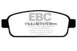 Plaquettes de frein arrière EBC 13+ Buick Encore 1.4 Turbo Yellowstuff