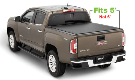 Couvre-caisse à rouleau bas Fleetside de 5 pieds pour Chevy Colorado 15-19 de Tonno Pro