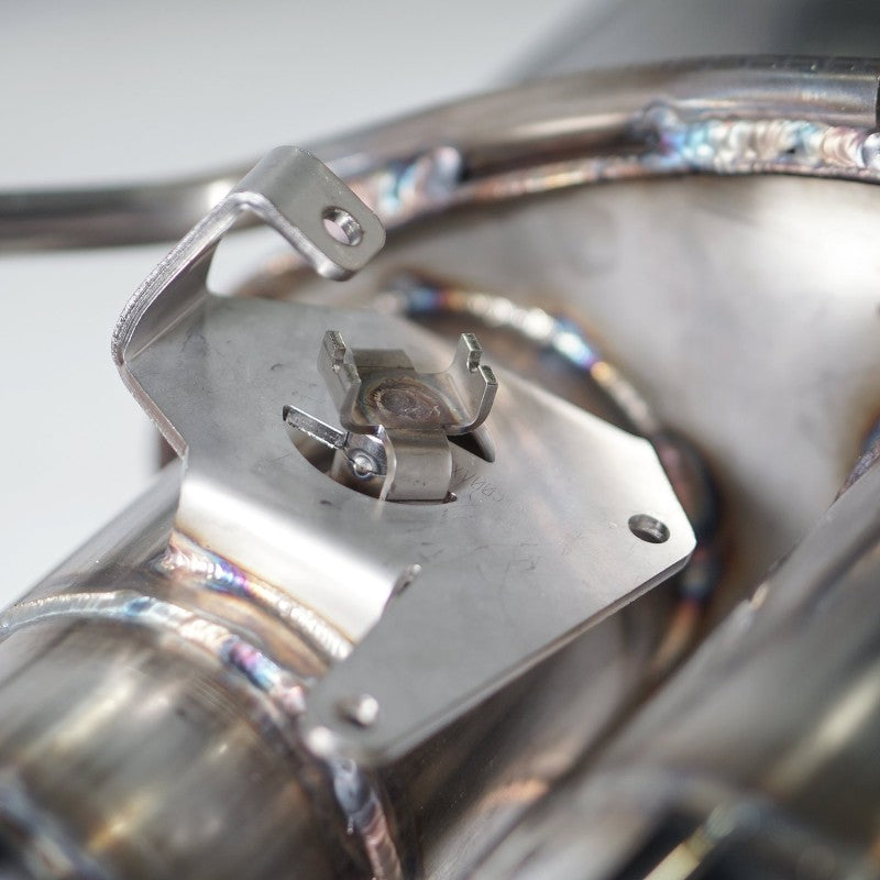 Tuyau en H de connexion de performance Cat-Back Redline pour Ford Mustang GT 18+ en acier inoxydable avec soupapes actives