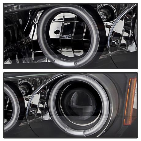 Phares de projecteur Spyder Pontiac Grand Prix 97-03 CCFL Halo Blk Low H1 PRO-YD-PGP97-1PC-CCFL-BK