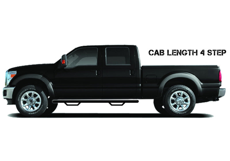 N-Fab Nerf Step 2019 Dodge RAM 2500/3500 Crew Cab Toutes les caisses Essence/Diesel - Noir brillant - 3 po