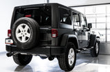 AWE Tuning 07-18 Jeep Wrangler JK/JKU 3.6L Tread Edition Double échappement arrière - Embouts noirs diamantés