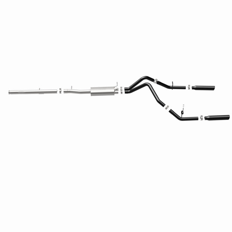 Cat-Back MagnaFlow SYS 3,5 pouces à embouts arrière divisés doubles noirs 10-13 Chevy Silverado / GMC Sierra 5,3 L