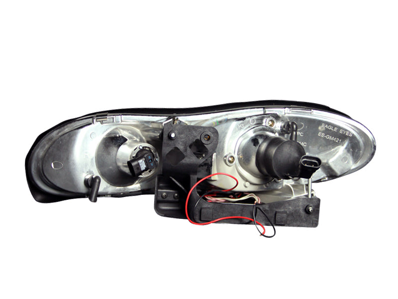 Phares de projecteur ANZO 1998-2002 Chevrolet Camaro avec halo noir