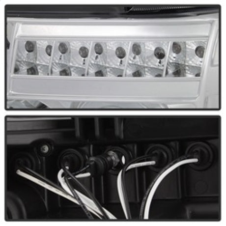 Phares de projecteur Spyder Toyota Tundra 07-13 LED Halo LED Chrm PRO-YD-TTU07-HL-C