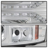 Spyder Chevy Silverado 1500 07-13 V2 Projector Headlights - LED DRL - Chrome PRO-YD-CS07V2-DRL-C