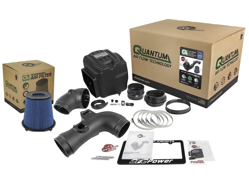 aFe Quantum Pro 5R Cold Air Intake System 11-16 GM/Chevy Duramax V8-6.6L LML - Oiled