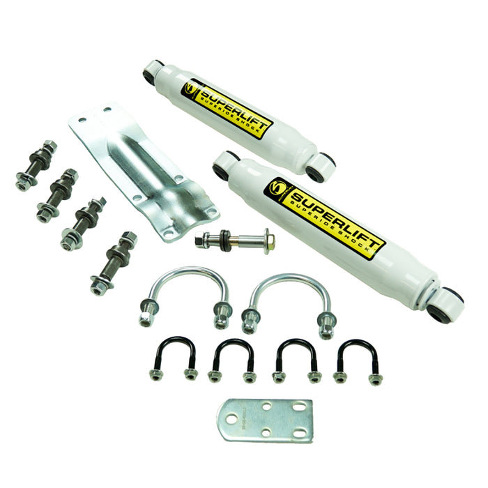 Kit de stabilisateur de direction double à essieu solide pour véhicules 4 roues motrices Superlift 73-91 GM 1/2 et 3/4 tonne