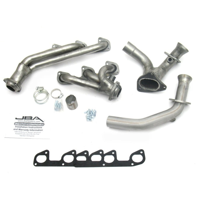 Collecteur d'échappement JBA 95-97 Ford Ranger 4.0L OHV 1-1/2 po primaire brut 409SS Cat4Ward