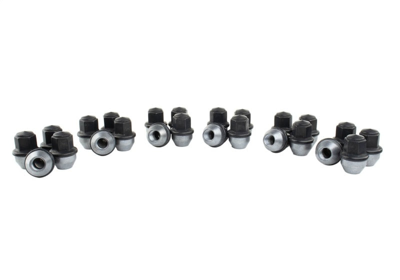 Écrou de roue noir Ford Racing M14 x 1,5 - Lot de 24