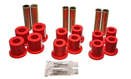 Ensemble de bagues de suspension avant Energy Suspension Fd 4 Wd - Rouge