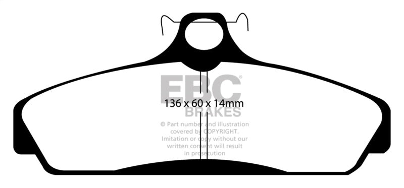 Plaquettes de frein avant EBC 83-87 Chevrolet Corvette (C4) 5.7 Yellowstuff