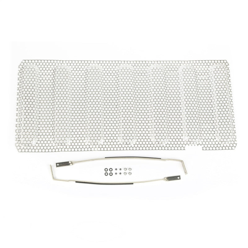 Grille de calandre robuste en acier inoxydable satiné pour Jeep Wrangler 07-18