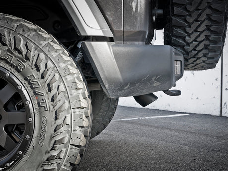 Système d'échappement Hi-Tuck aFe MACH Force-Xp Axle-Back avec embout noir pour Jeep Wrangler (JL) V6 3,6 L 18-19