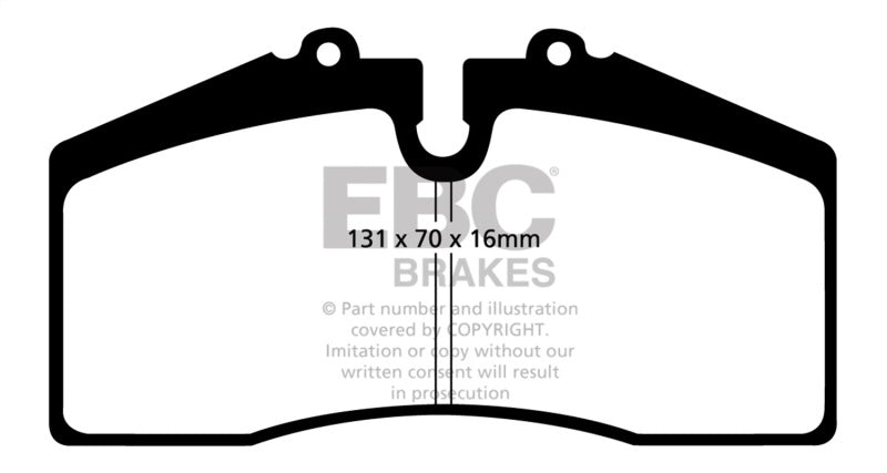 Étriers avant Brembo EBC 05+ Ford Saleen Mustang Plaquettes de frein avant Bluestuff