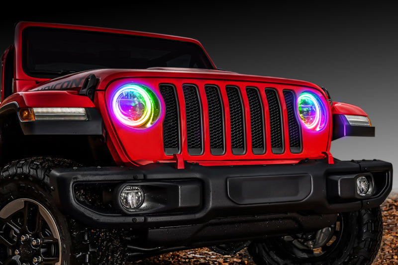 Oracle Jeep Wrangler JL/Gladiator JT LED Surface Mount Headlight Halo Kit ColorSHIFT 2 SEE WARRANTY