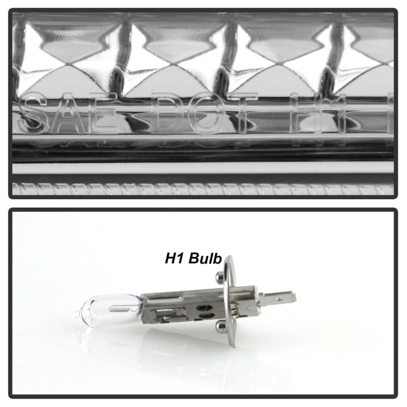 Phares à DEL haute puissance Spyder Ford F-250/350/450 08-10 V2 - Interrupteur arrière - Chrome PRO-YD-FS08PL-SBLB-C