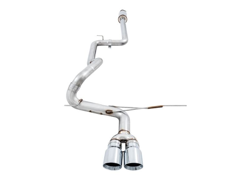 Échappement Cat-back AWE Tuning pour Ford Focus ST Track Edition - Embouts chromés argentés