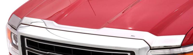 AVS 15-18 Chevy Silverado 2500 (Excl. Induct Hood) Aeroskin Low Profile Hood Shield - Chrome