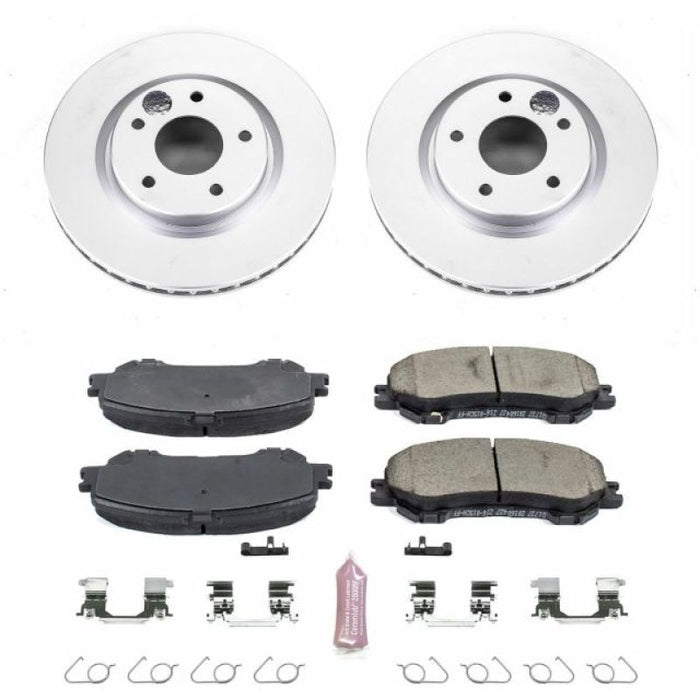 Kit de freins Power Stop 14-19 Nissan Rogue avant Z17 Evolution Geomet avec revêtement