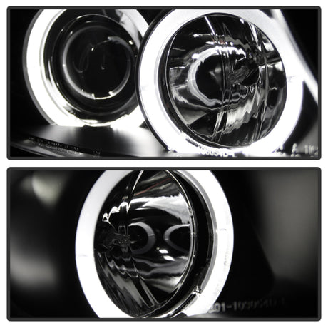 Spyder BMW E90 3-Series 06-08 Projector LED Halo Amber Reflector Rplc Bulb Blk PRO-YD-BMWE9005-AM-BK