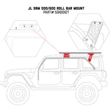 Kit de montage pour arceau de sécurité Go Rhino 19-22 Jeep Wrangler JLU SRM - Tex. Blk