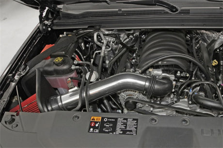 Kit d'admission d'air Spectre 14-15 GM Silverado/Sierra V8-5.3LF/I - Poli avec filtre rouge