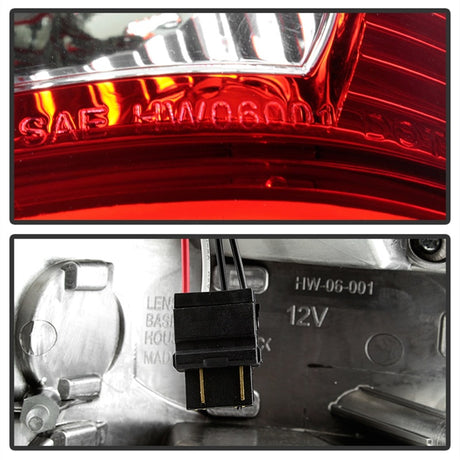 Feux arrière LED Xtune Ford F150 Styleside 97-03 Super Duty 99-07 Fumée rouge ALT-ON-FF15097-LED-RC