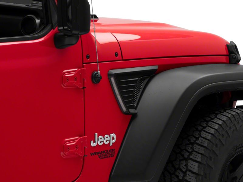 Éclairage d'aération à LED Raxiom 18-23 Jeep Wrangler JL avec DRL et clignotants