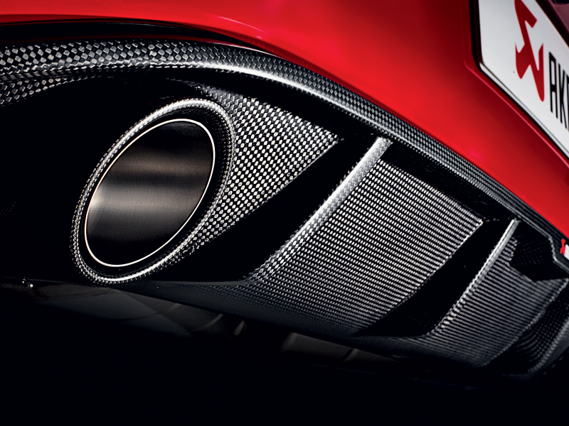 Diffuseur arrière en fibre de carbone Akrapovic 13-17 Volkswagen Golf GTI (VII) - Mat