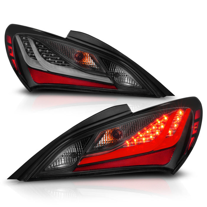 ANZO 10-13 Hyundai Genesis 2DR Feux arrière à LED Fumés