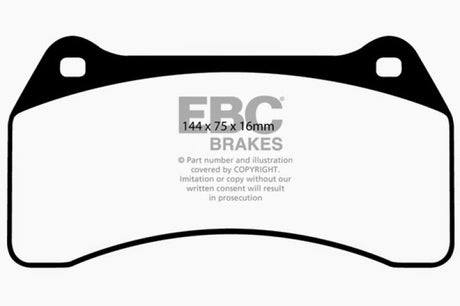 Plaquettes de frein avant Redstuff EBC 03-06 Jaguar XJR 4.2 Supercharged