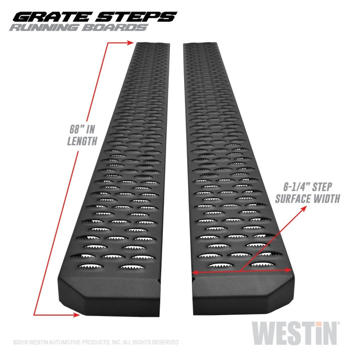 Marchepieds Westin Grate Steps 68 po – Noir texturé