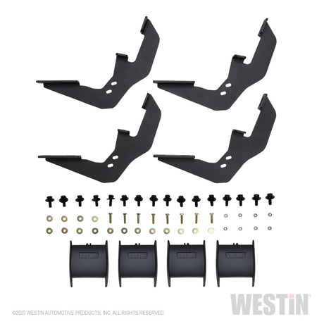 Marchepieds Westin 19-20 Chevy/GMC Silverado/Sierra 1500 à cabine standard R7 Nerf - Noir
