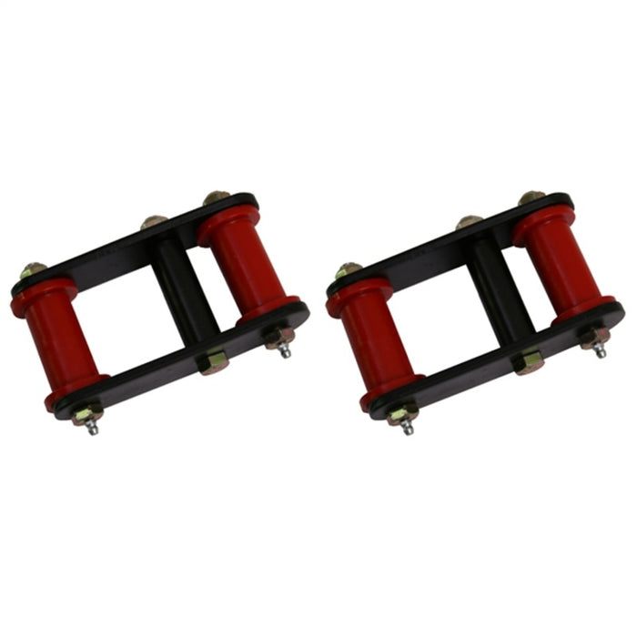 Manilles de ressort à lames avant Rugged Ridge HD, levage de 1 po, Jeep Wrangler YJ 87-95