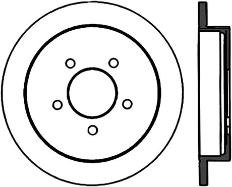 Rotor CRYO fendu arrière droit à 5 pattes StopTech Power Slot 01-03 Ford F150
