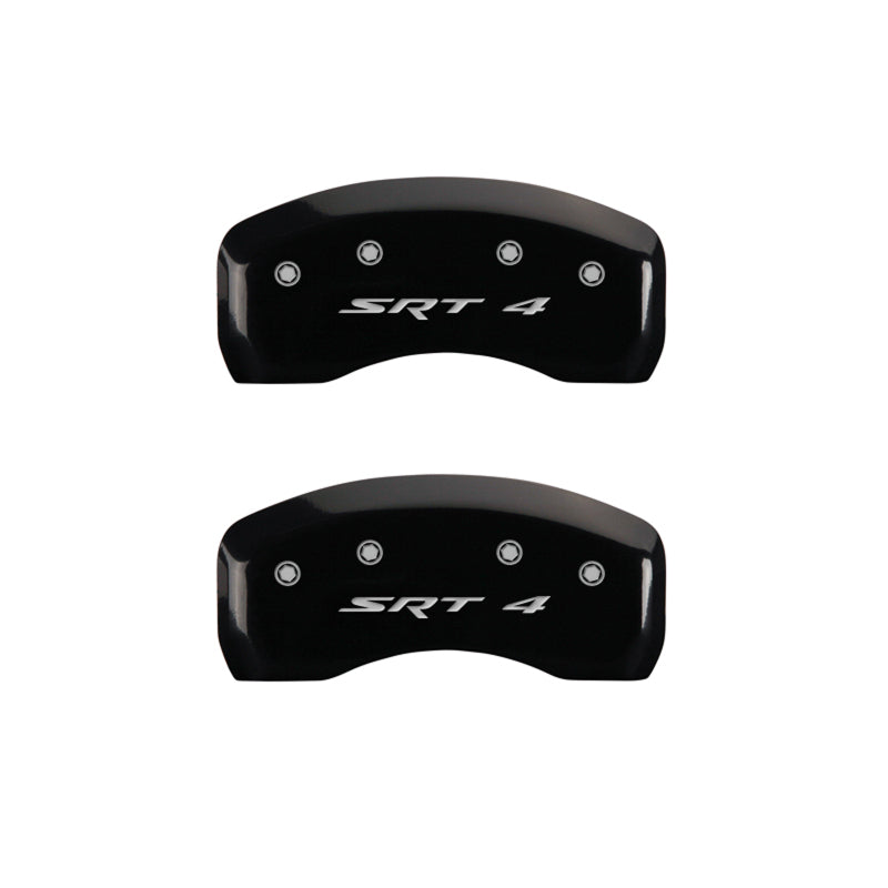 Couvre-étriers MGP 4 gravés avant et arrière SRT4 finition noire argent ch