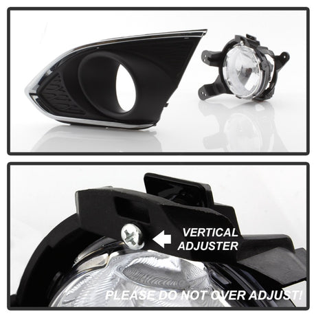 Feu antibrouillard OEM Spyder Chevy Spark 2013-2015 avec interrupteur universel - Transparent FL-CSPA2013-C