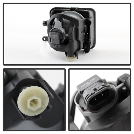 Feux antibrouillard OEM Spyder Toyota Tundra 2014+ avec interrupteur - Fumé FL-CL-TTU14-SM