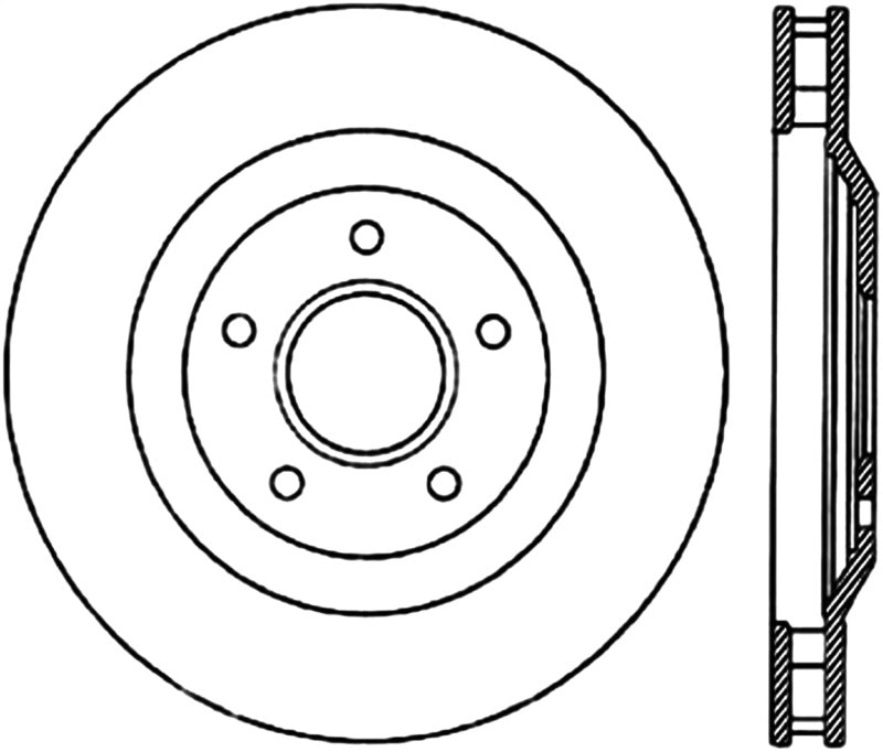 Rotor CRYO-STOP avant droit Stoptech pour Chevrolet Corvette 97-04