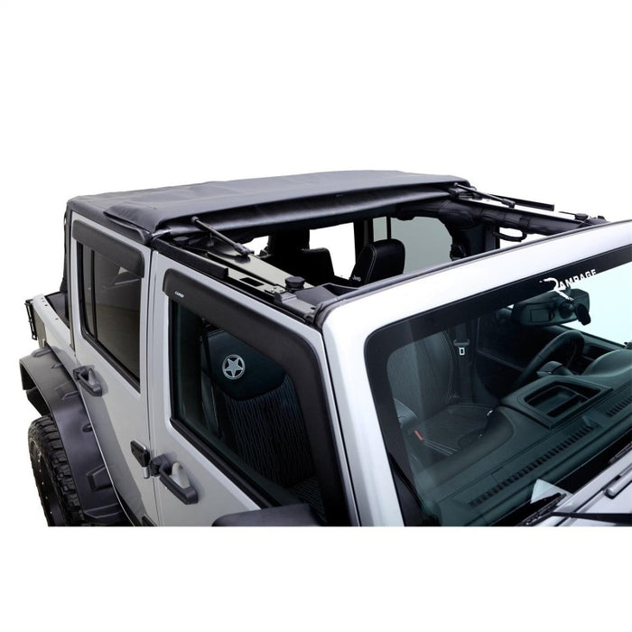 Jeep Wrangler (JK) Trailview Fastback 2007-2018 Rampage - Diamant noir (2 portes)