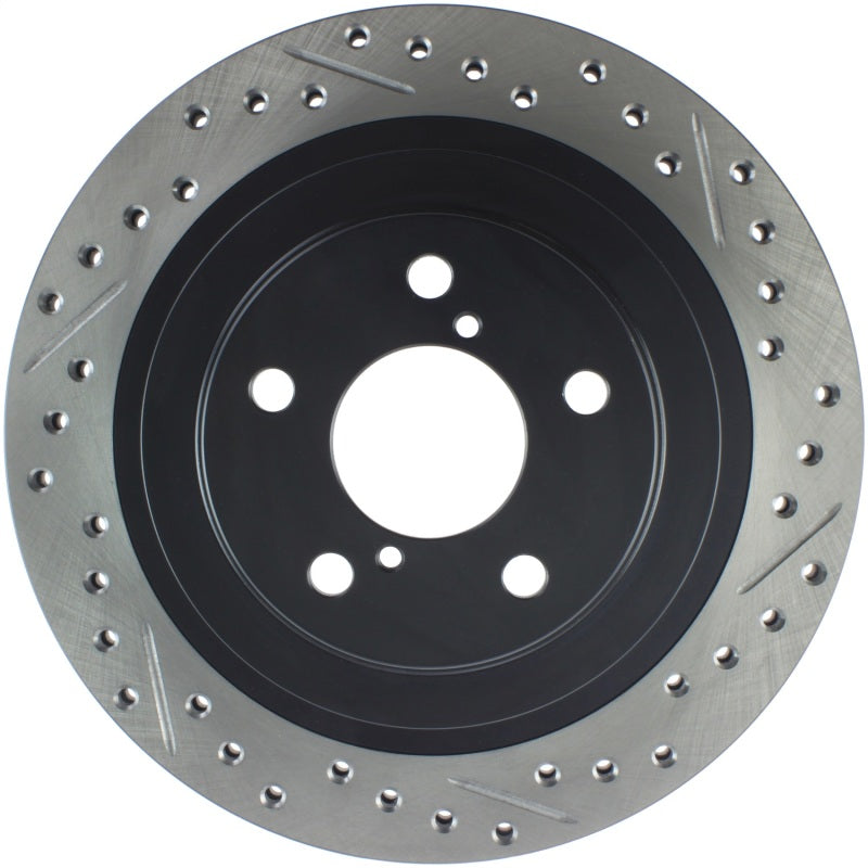 Rotor arrière gauche rainuré et percé StopTech 06-07 Subaru Impreza WRX (sauf STi)