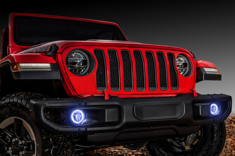 Oracle Jeep Wrangler JL/Gladiator JT LED Surface Mount Fog Light Halo Kit - White SEE WARRANTY