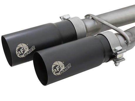 Échappement arrière de catalyseur aFe POWER Rebel Series 2-1/2 po 409 SS avec embouts noirs 16-17 Nissan Titan V8 5,6 L