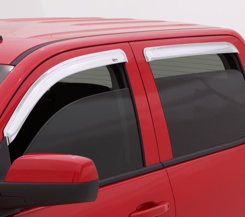Déflecteurs de vitres avant et arrière AVS 99-16 Ford F-250 Super Duty Supercrew Ventvisor 4 pièces - Chrome