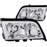 Phares en cristal ANZO 1994-2000 Mercedes Benz Classe C W202 Chrome