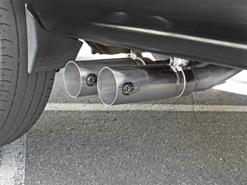 aFe Rebel Series CB Middle-Side Exit SS Exhaust w/ Polished Tips 09-16 GM Silverado/Sierra V6/V8