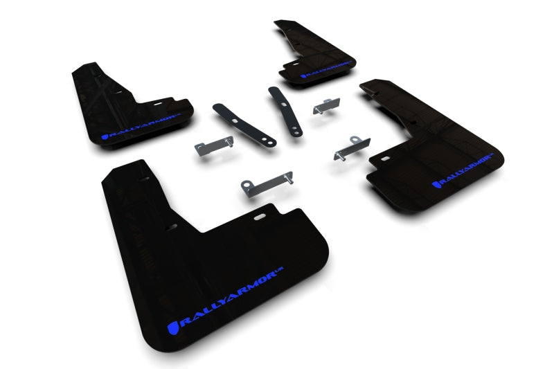 Rally Armor 22-23 Kia EV6 Black UR Mud Flap Blue Logo