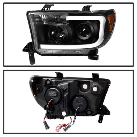 Barre lumineuse LED Xtune pour Toyota Tundra 07-13, projecteur avant noir PRO-JH-TTU07-LED-BK